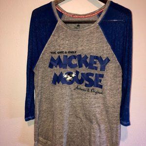 Mickey Mouse 3/4 Sleeve Top Disney